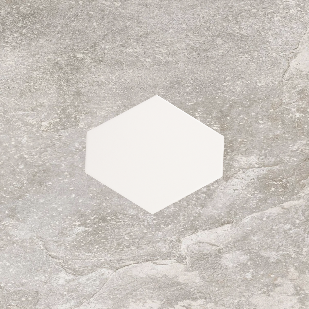Solara White Gloss Benzene Ceramic Wall Tile