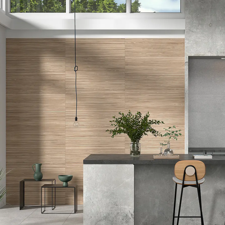 Scandic Linnear Wood Panel Effect Ceramic Wall Tile