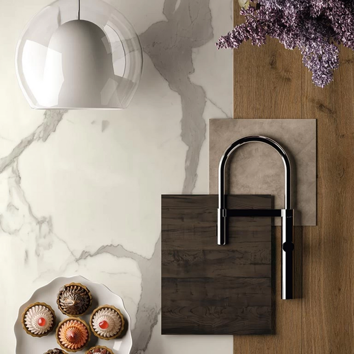 Marvel Shine Staturio Supreme Marble Effect Porcelain Wall and Floor Tile