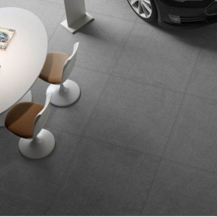 Turnberry Dark Anthracite Matt Stone Effect Porcelain Wall and Floor Tile
