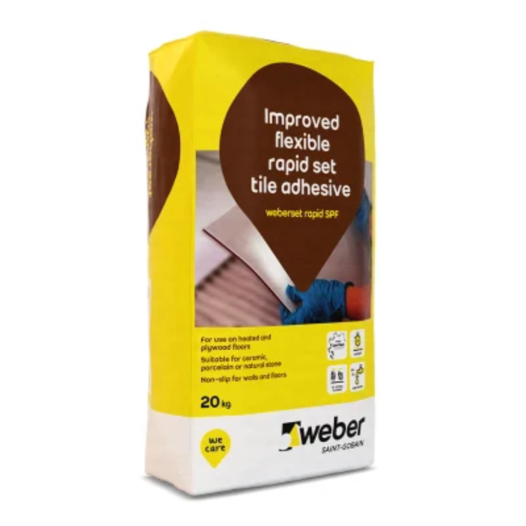 Weber Weberset Rapid SPF Rapid Set Tile Adhesive Low Dust Grey