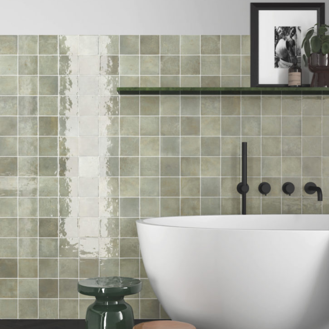 Special Zellige Small Format Square Porcelain Wall Tiles