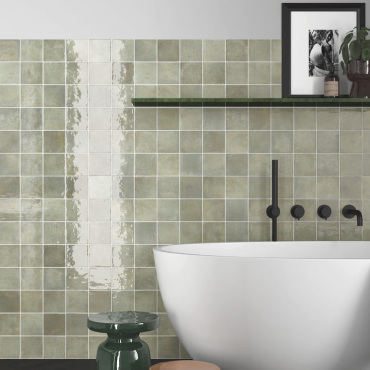 Special Zellige Small Format Square Porcelain Wall Tiles