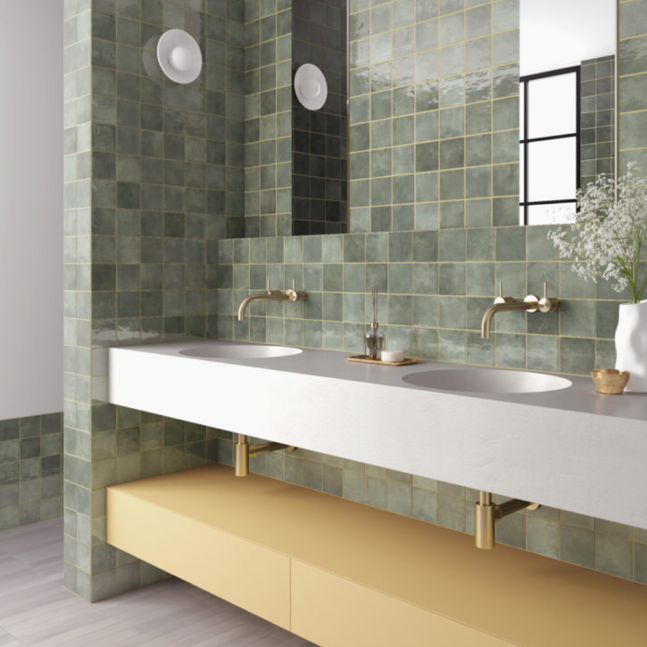 Special Zellige Small Format Square Porcelain Wall Tiles
