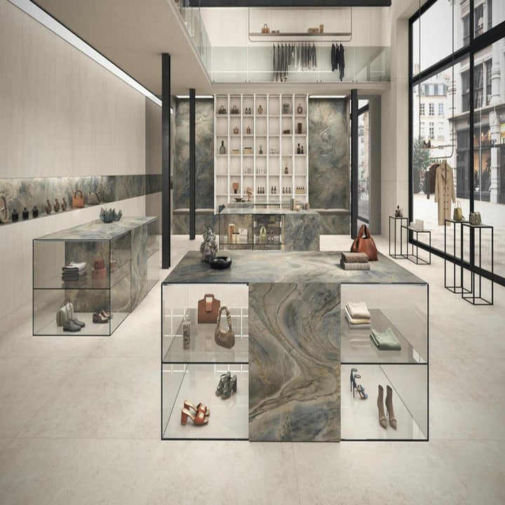 Marvel Epic Zephyr Marble Effect Porcelain Wall and Floor tile